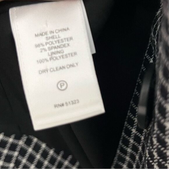 1.STATE Plaid Ruched Sleeve Blazer Women’s Small Black Career Office Checkered - Picture 8 of 10